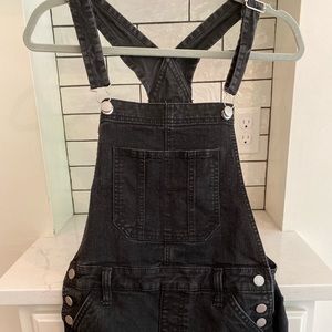 Black Overall Shorts